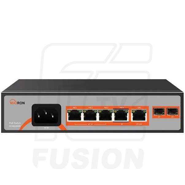 سوئیچ 4 پورتPOE MAXRON  MSW-3204GPC-1GL-65I