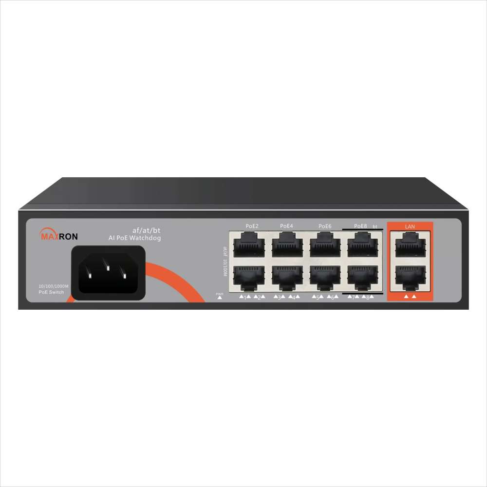 سوئیچ ۸ پورت POE MAXRON  MSW-3008GP-2GL-120I