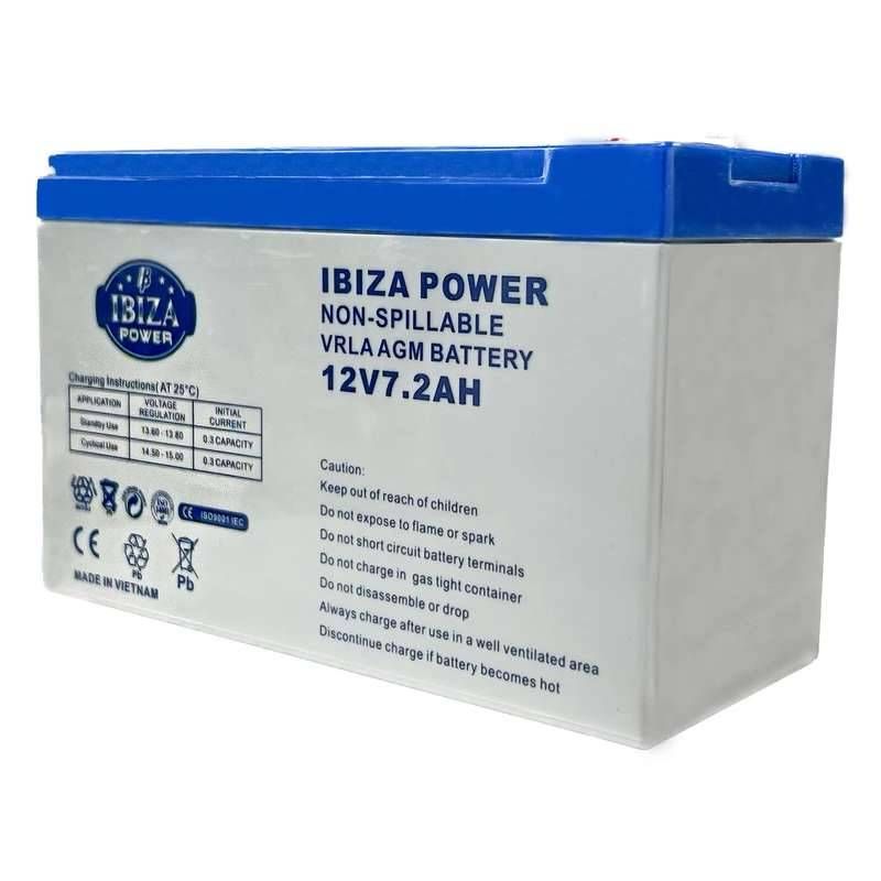 باتری 12 ولت 7.2 آمپر IBIZA POWER